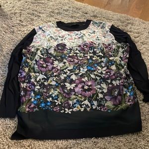 Ted Baker silk butterfly pattern with solid back. Only worn few times